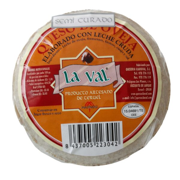 Queso La Val Semi-Curado