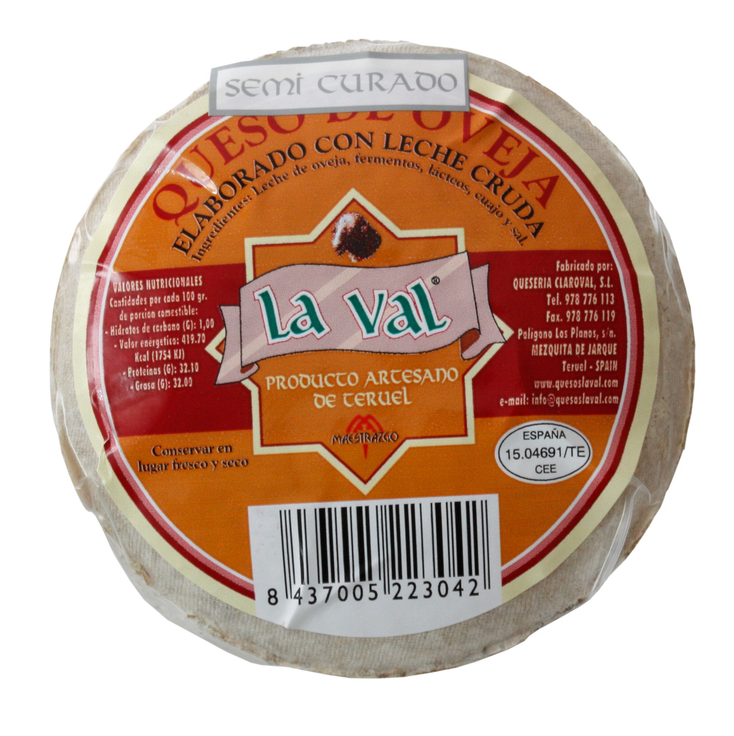 Queso La Val Semi-Curado
