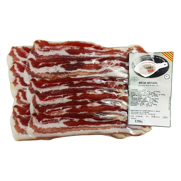 Fileteado bacon natural